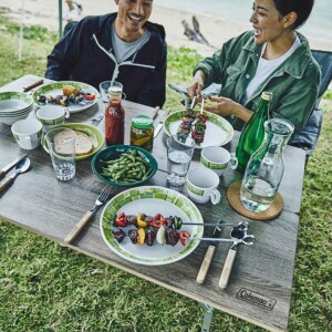 美品】Coleman ナチュラルモザイクファミリーリビングセット 6人